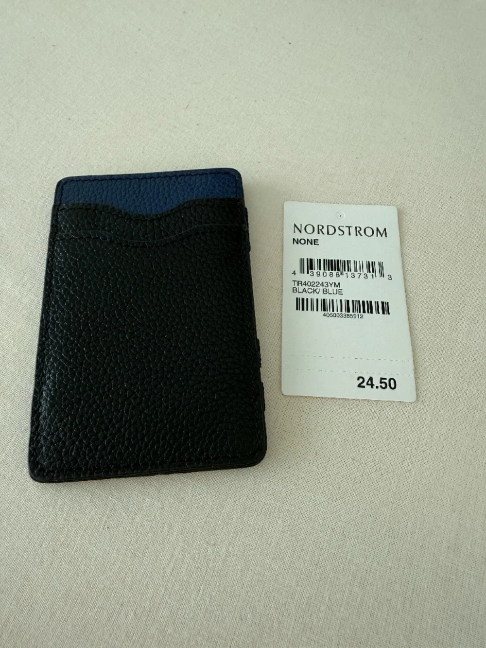 Slim Flip Wallet - Mens - Black/Blue